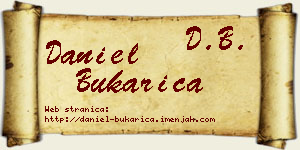 Daniel Bukarica vizit kartica